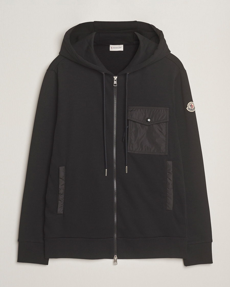 Hombres | Jerséis y prendas de punto | Moncler | Full Zip Hoodie Black