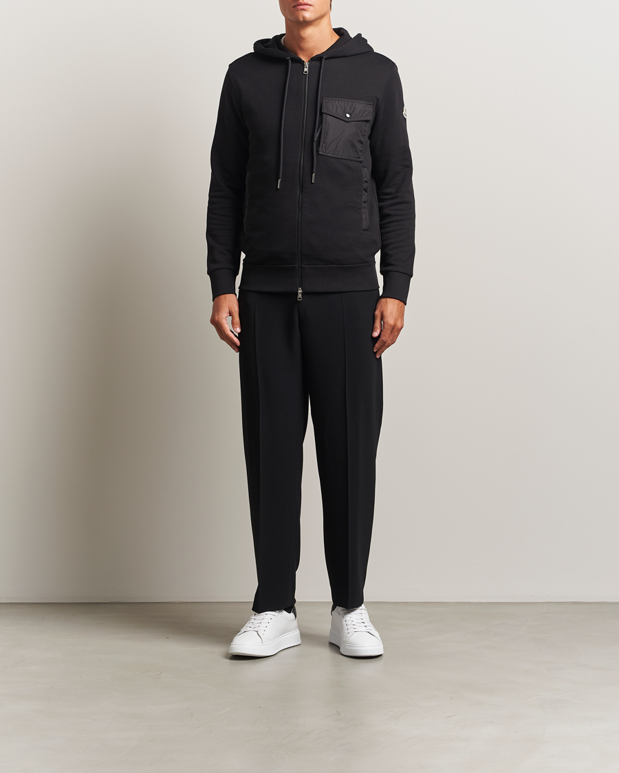 Hombres | Jerséis y prendas de punto | Moncler | Full Zip Hoodie Black