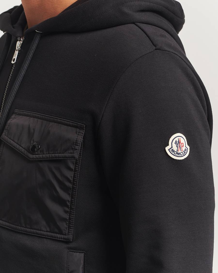 Hombres | Jerséis y prendas de punto | Moncler | Full Zip Hoodie Black