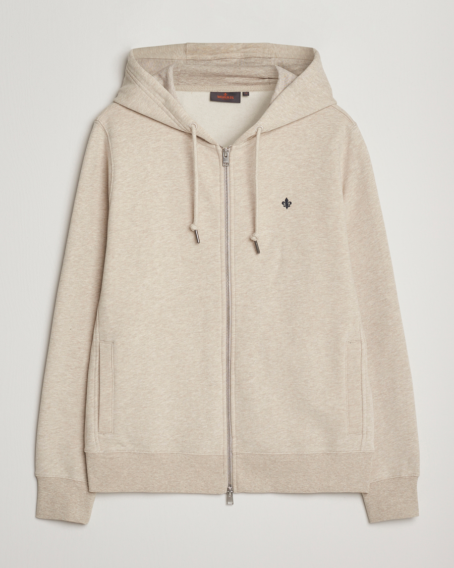 Hombres | Jerséis y prendas de punto | Morris | Brandon Lily Full Zip Hoodie Khaki