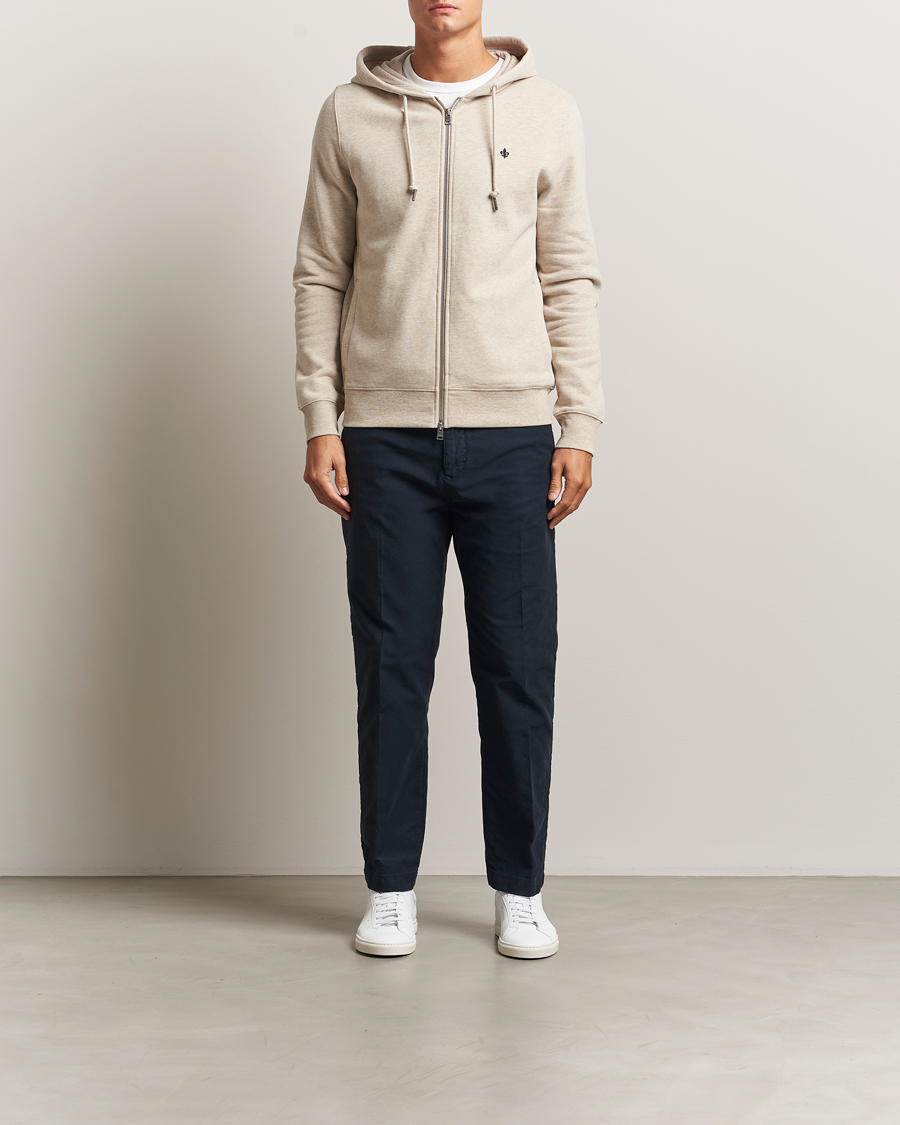 Hombres | Jerséis y prendas de punto | Morris | Brandon Lily Full Zip Hoodie Khaki
