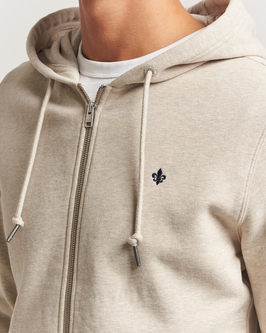 Hombres | Jerséis y prendas de punto | Morris | Brandon Lily Full Zip Hoodie Khaki