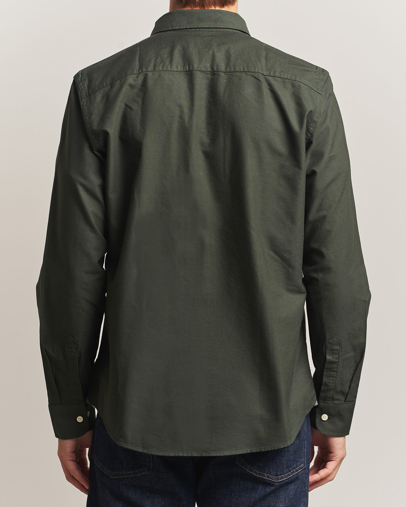 Hombres | Jerséis y prendas de punto | Morris | Douglas Oxford Shirt Olive