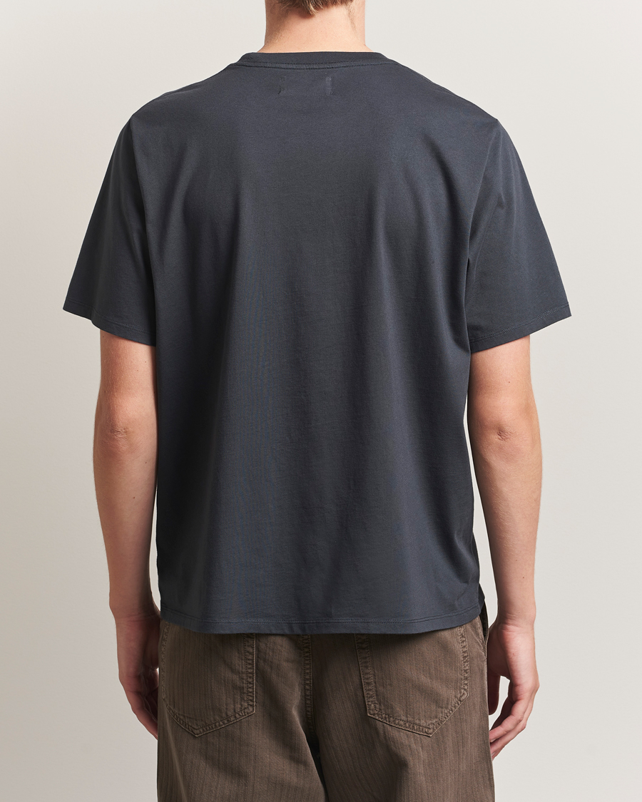 Hombres | Camisetas | Jeanerica | Delon Crew Neck T-Shirt Blue Grey