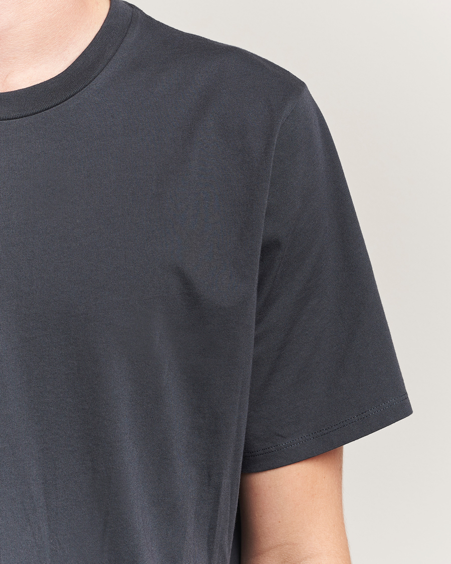 Hombres | Camisetas | Jeanerica | Delon Crew Neck T-Shirt Blue Grey