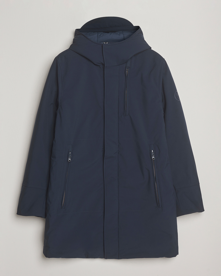 Hombres | Abrigos y chaquetas | KnowledgeCotton Apparel | Climateshell Padded Jacket Navy
