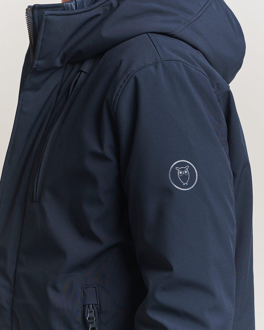 Hombres | Abrigos y chaquetas | KnowledgeCotton Apparel | Climateshell Padded Jacket Navy