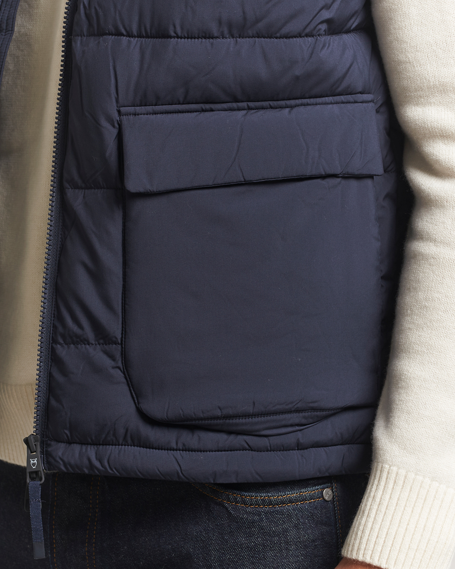 Hombres | Chalecos | KnowledgeCotton Apparel | Puffer Vest Night Sky