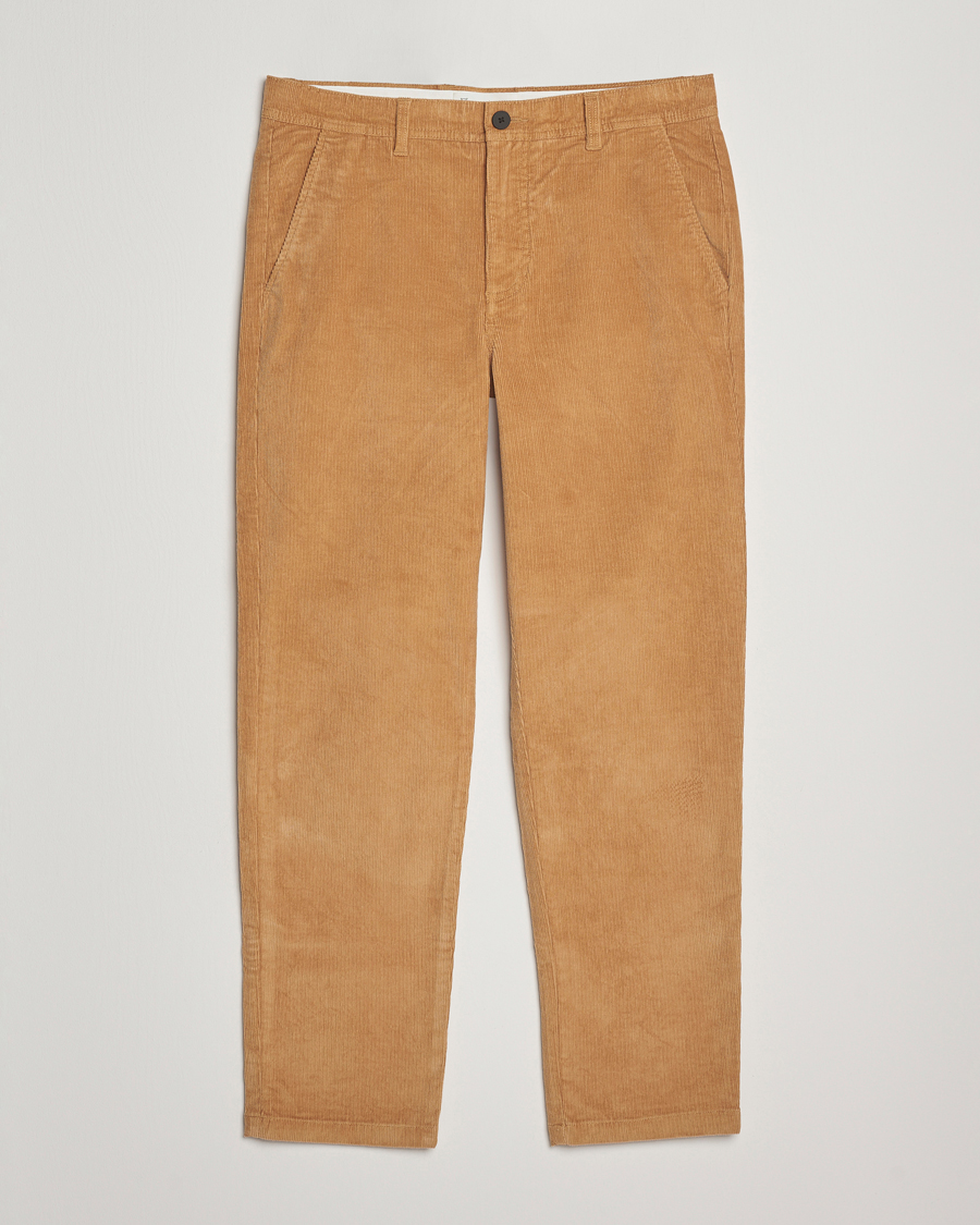 Hombres | Pantalones | KnowledgeCotton Apparel | Chuck Regular Cord Trousers Cinamon