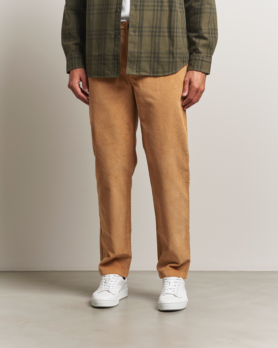 Hombres | Pantalones | KnowledgeCotton Apparel | Chuck Regular Cord Trousers Cinamon