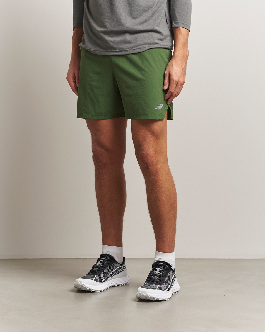 Hombres | Pantalones cortos | New Balance Running | Athletics 5 RC Shorts Dark Alpine Green
