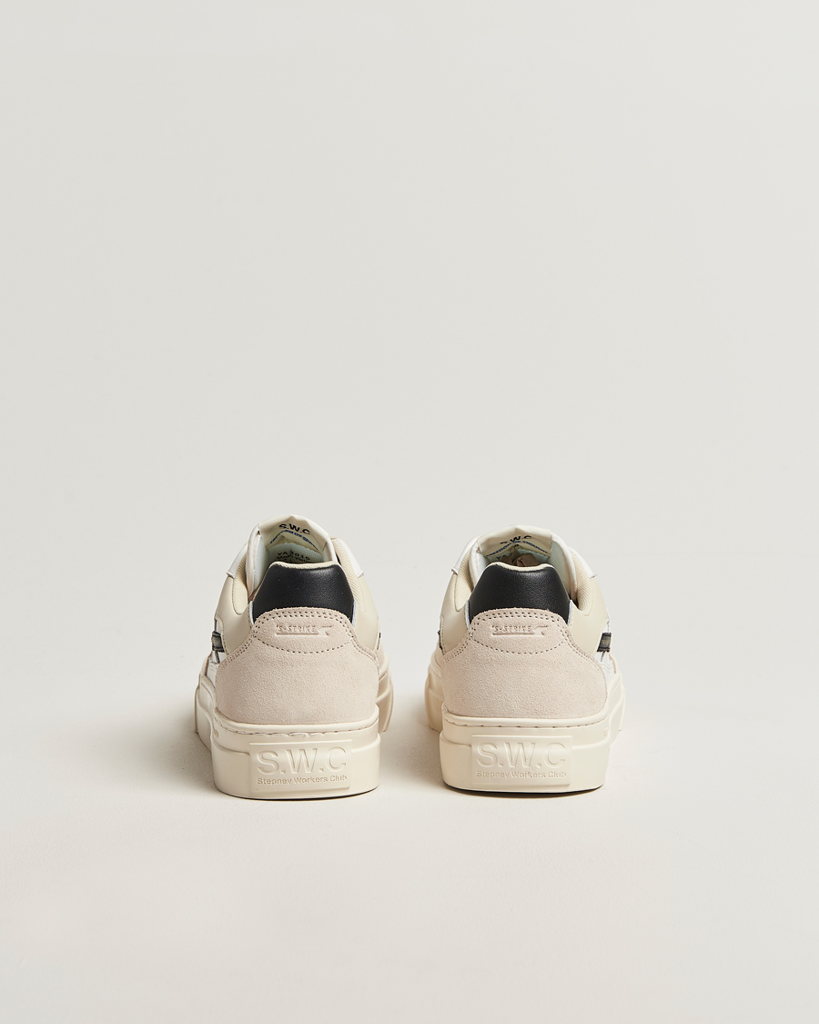 Hombres | Zapatillas | Stepney Workers Club | Pearl S-Strike Leather/Suede Mix Sneaker Spring Black