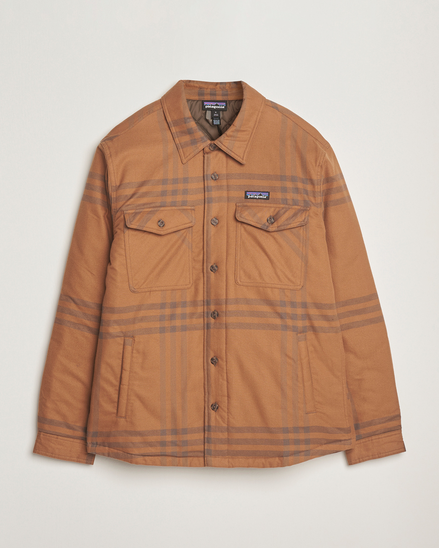 Hombres | Camisas | Patagonia | Lightweigt Insulated Fjord Flannel Shirt Deer Brown