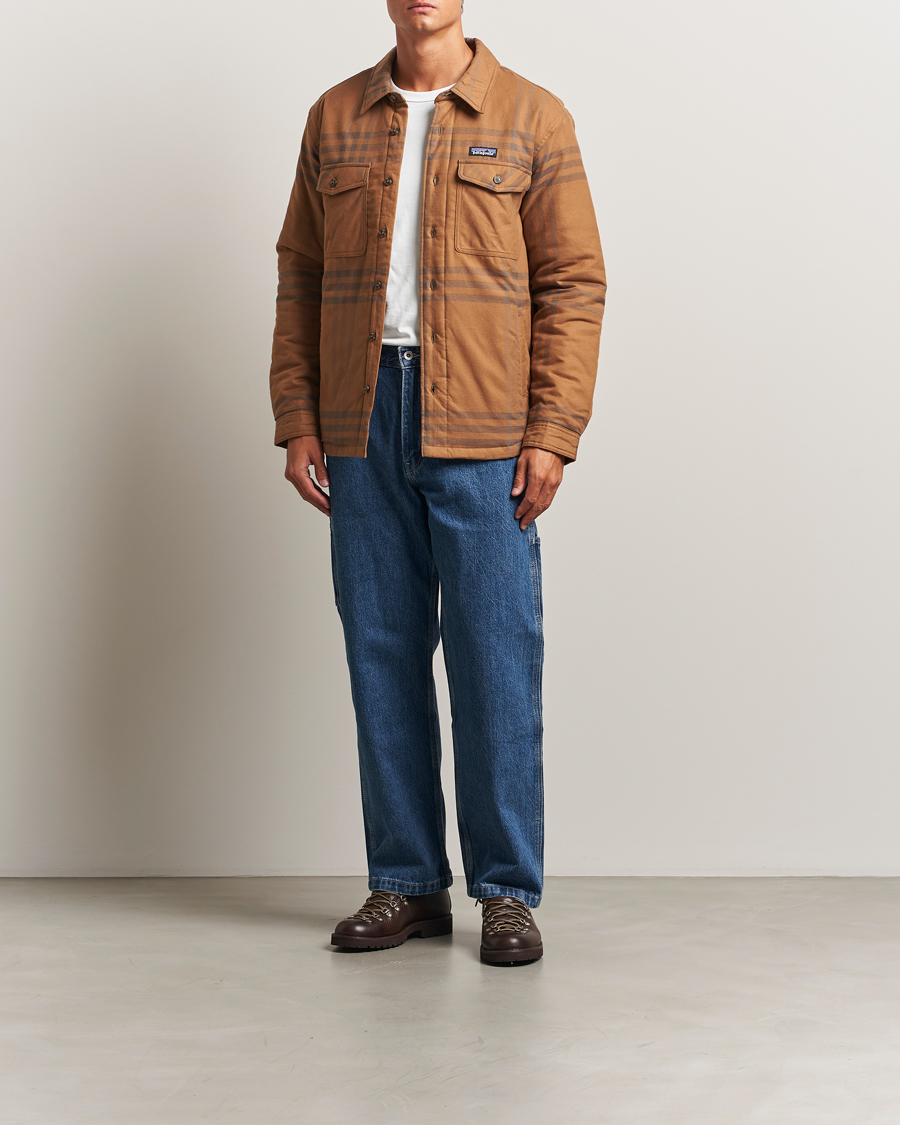 Hombres | Camisas | Patagonia | Lightweigt Insulated Fjord Flannel Shirt Deer Brown