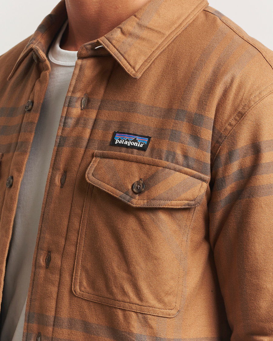 Hombres | Camisas | Patagonia | Lightweigt Insulated Fjord Flannel Shirt Deer Brown