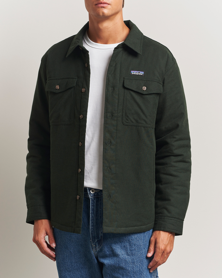 Hombres | Camisas | Patagonia | Lightweigt Insulated Fjord Flannel Shirt Green
