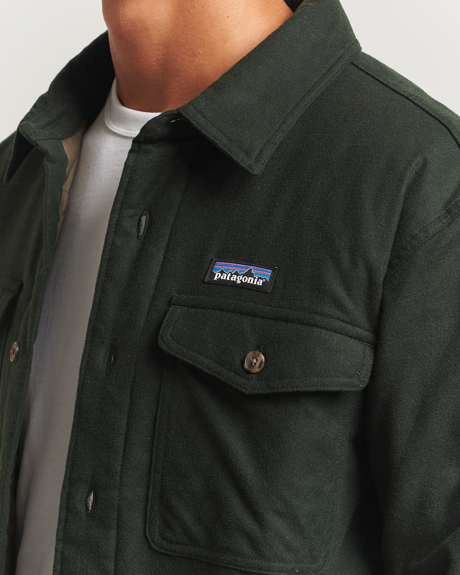 Hombres | Camisas | Patagonia | Lightweigt Insulated Fjord Flannel Shirt Green