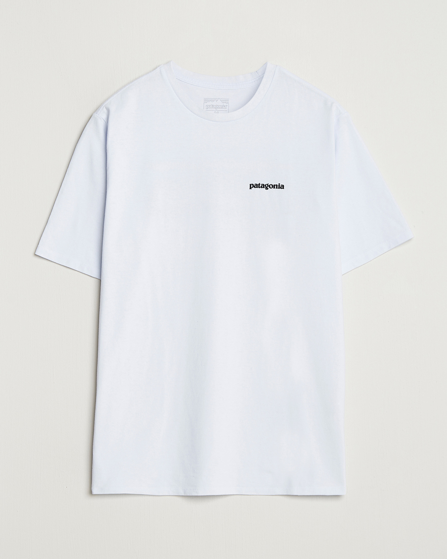 Hombres | Camisetas | Patagonia | P-6 Logo T-Shirt White