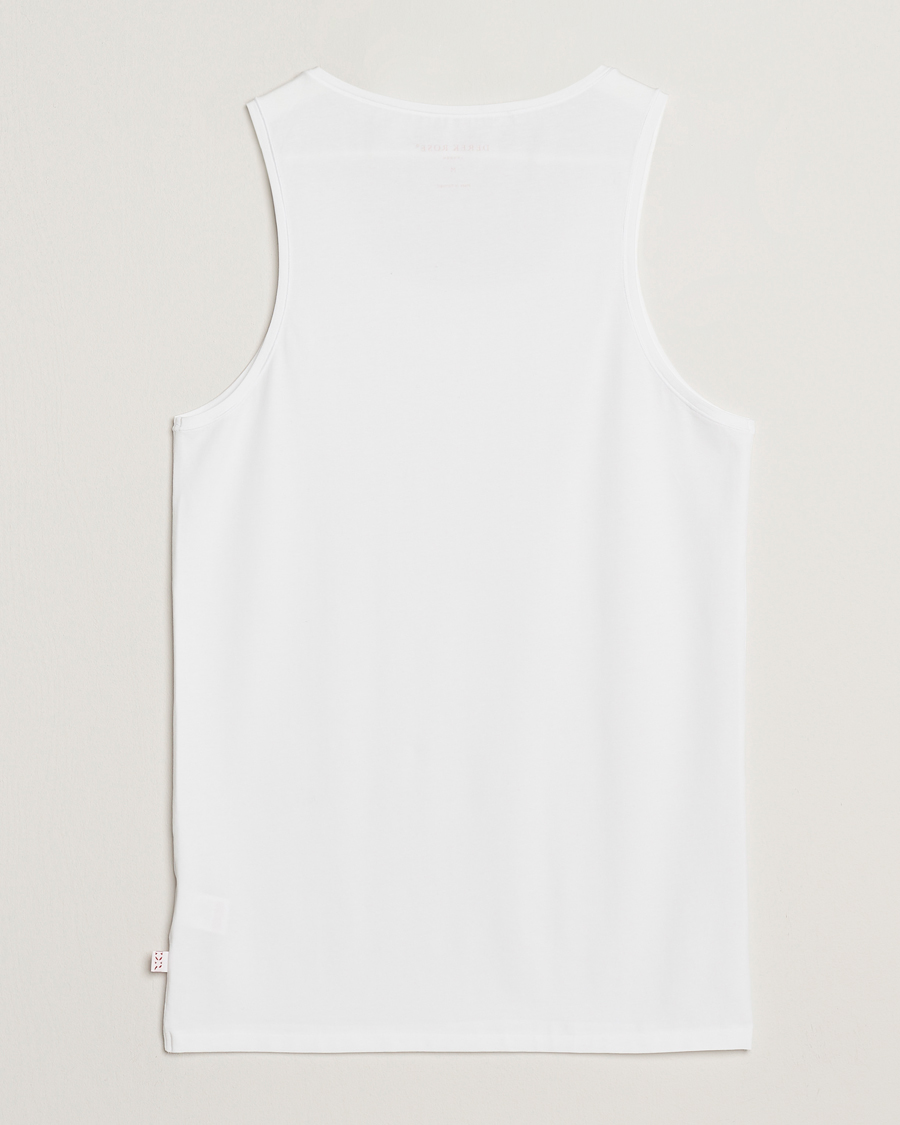 Hombres | Camisetas | Derek Rose | Pima Cotton Tank Top White
