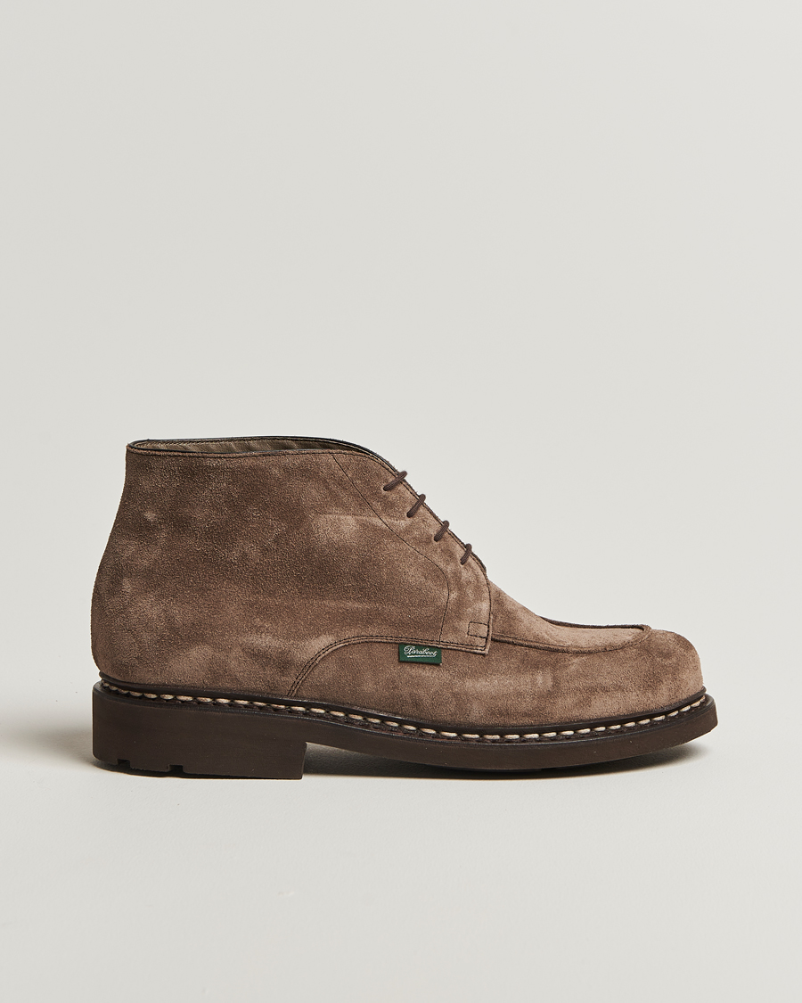 Hombres | Botas | Paraboot | Chambord Mid Derby Brown Suede