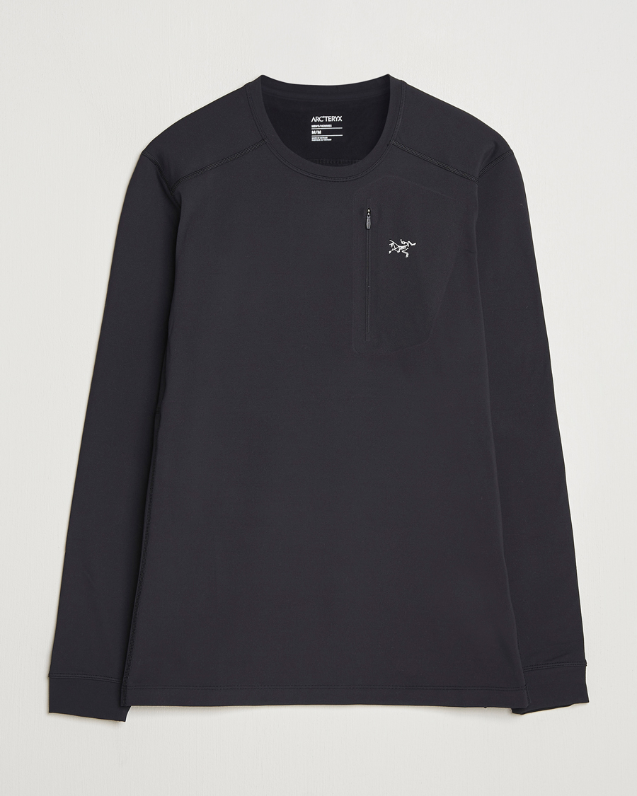 Hombres | Jerséis y prendas de punto | Arc'teryx | Rho Baselayer Crew Neck Black