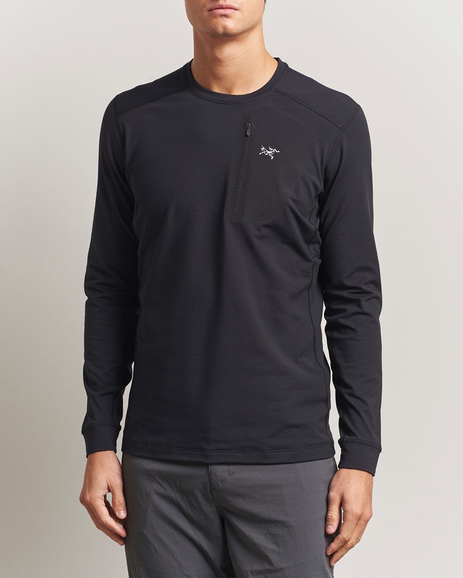 Hombres | Jerséis y prendas de punto | Arc'teryx | Rho Baselayer Crew Neck Black