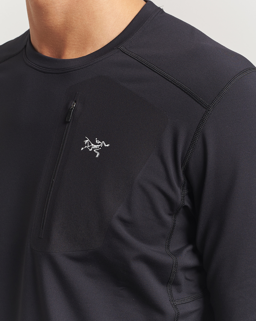 Hombres | Jerséis y prendas de punto | Arc'teryx | Rho Baselayer Crew Neck Black