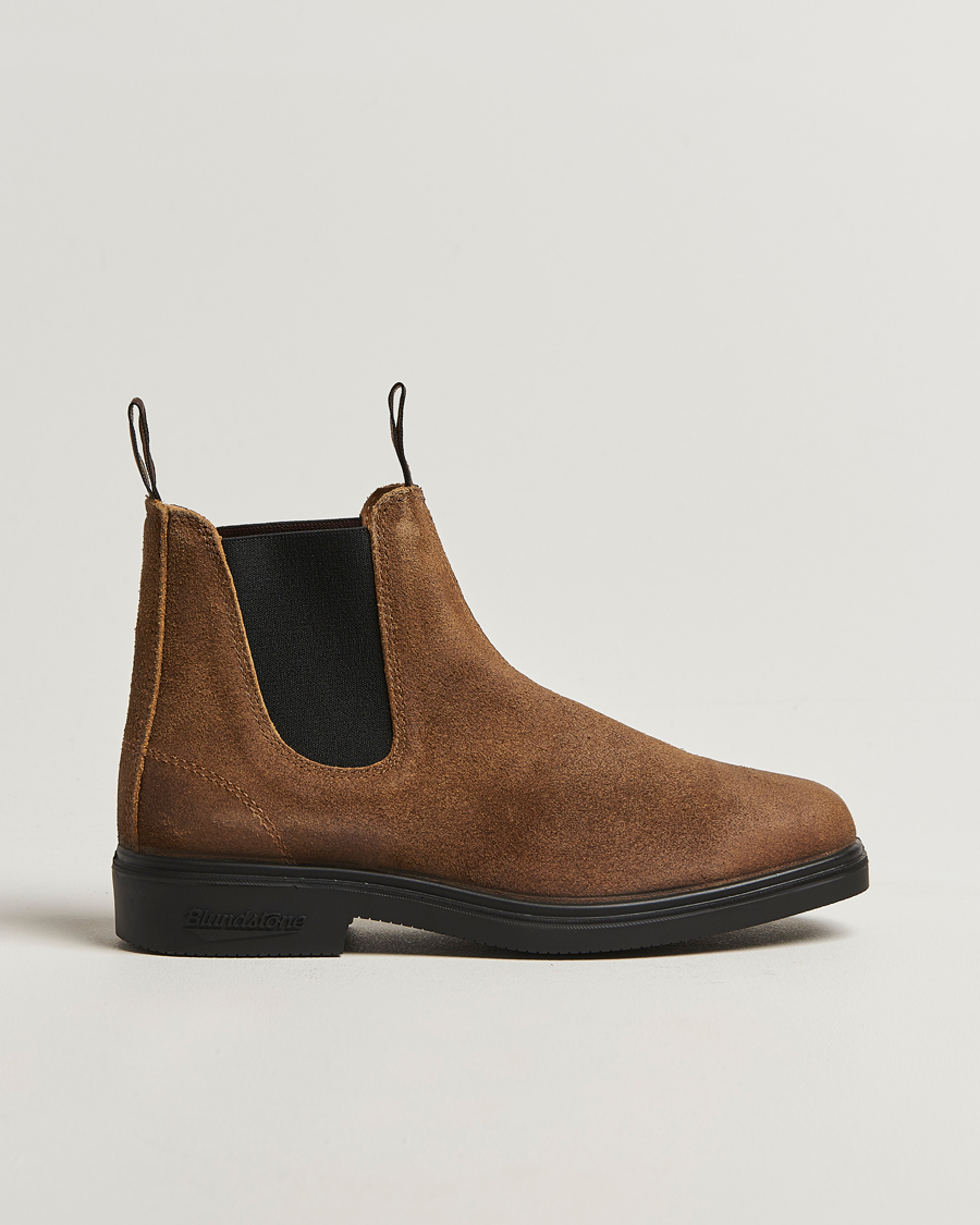 Hombres | Botas | Blundstone | 2581 Dress Waked Suede Chelsea Boot Tobacco