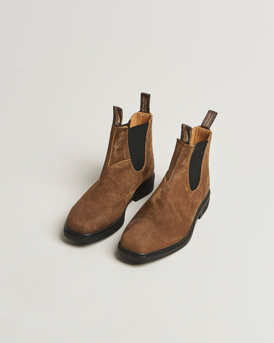 Hombres | Botas | Blundstone | 2581 Dress Waked Suede Chelsea Boot Tobacco