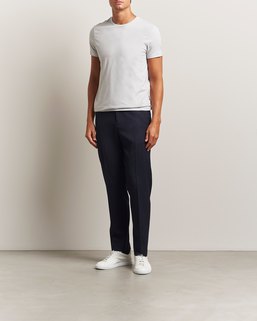 Hombres | Camisetas | Calvin Klein | 3-Pack Cotton Crew Neck T-Shirt Blue/Grey/Green