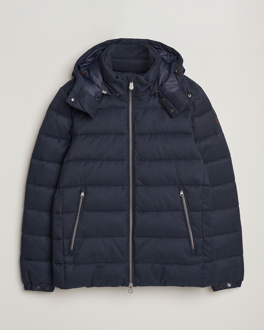 Hombres | Abrigos y chaquetas | Save The Duck | Constantin Padded Flannel Jacket Navy Blue Melange