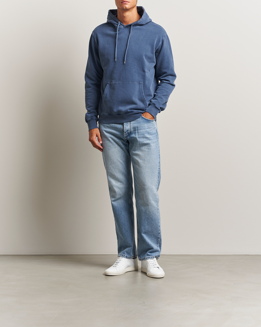 Hombres | Jerséis y prendas de punto | Colorful Standard | Classic Organic Hood Neptune Blue