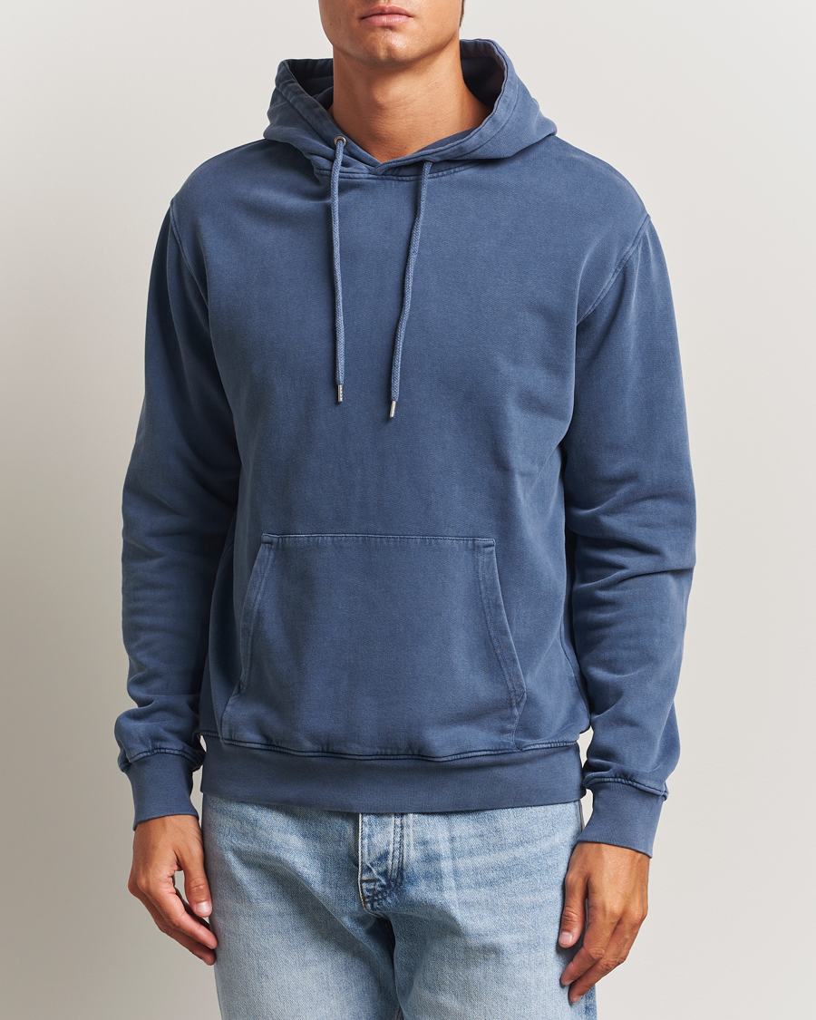 Hombres | Jerséis y prendas de punto | Colorful Standard | Classic Organic Hood Neptune Blue