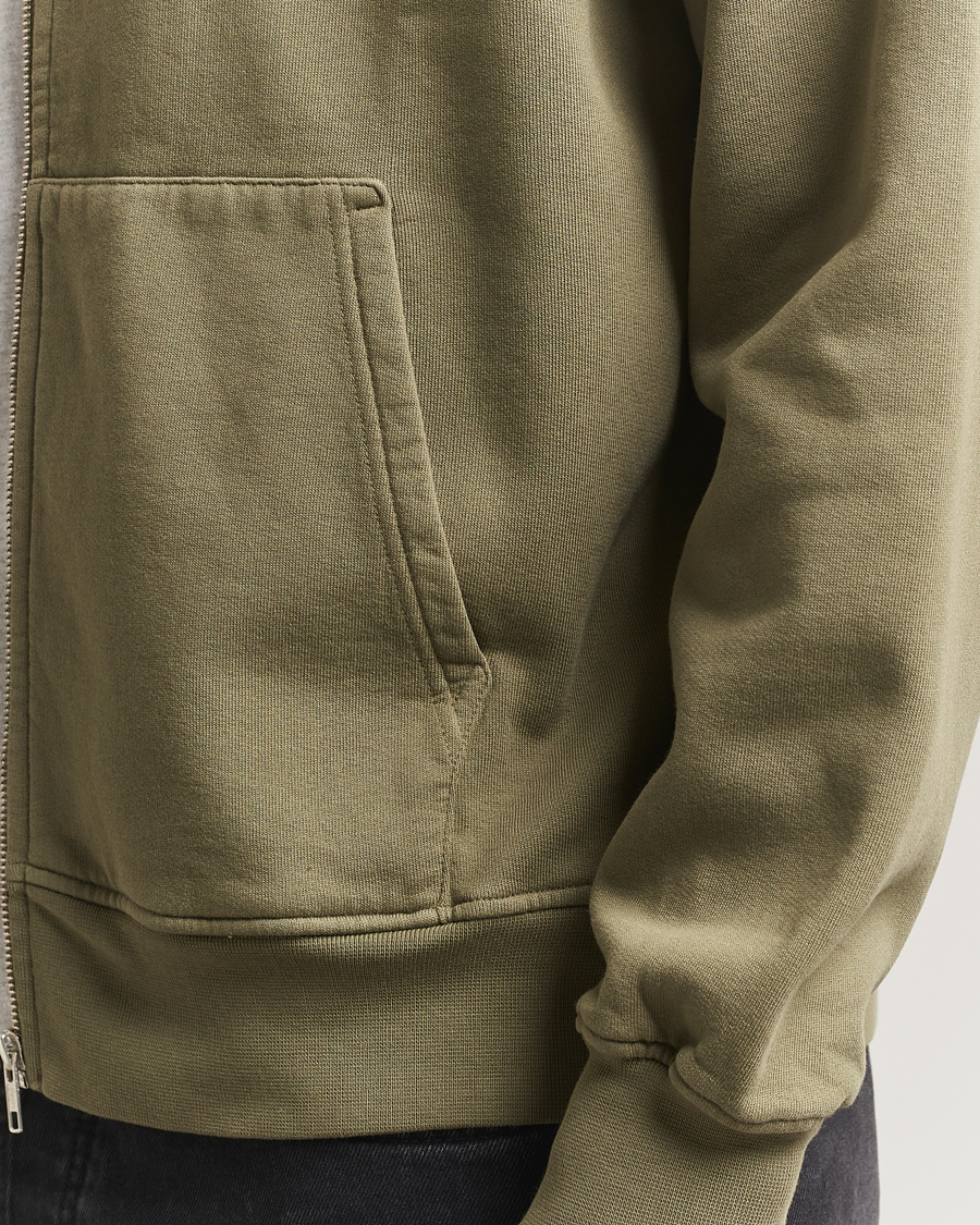 Hombres | Jerséis y prendas de punto | Colorful Standard | Classic Organic Full Zip Hoodie Dusty Olive
