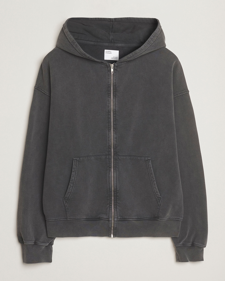 Hombres | Jerséis y prendas de punto | Colorful Standard | Classic Organic Full Zip Hoodie Faded Black