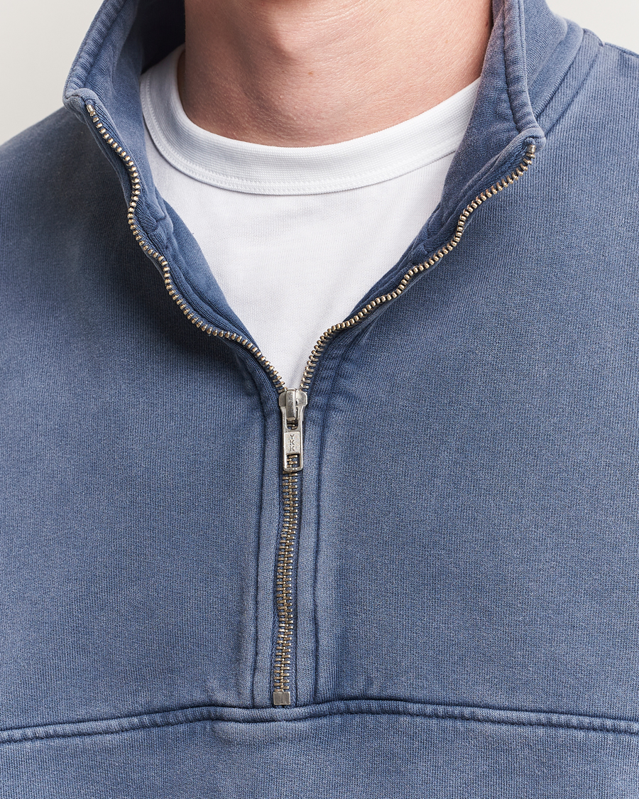 Hombres | Jerséis y prendas de punto | Colorful Standard | Classic Organic Half-Zip Neptune Blue