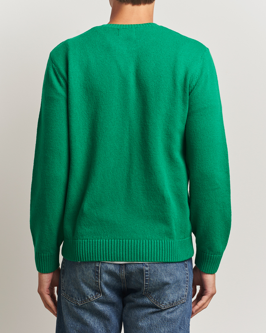 Hombres | Jerséis y prendas de punto | Colorful Standard | Classic Merino Wool Crew Neck Kelly Green