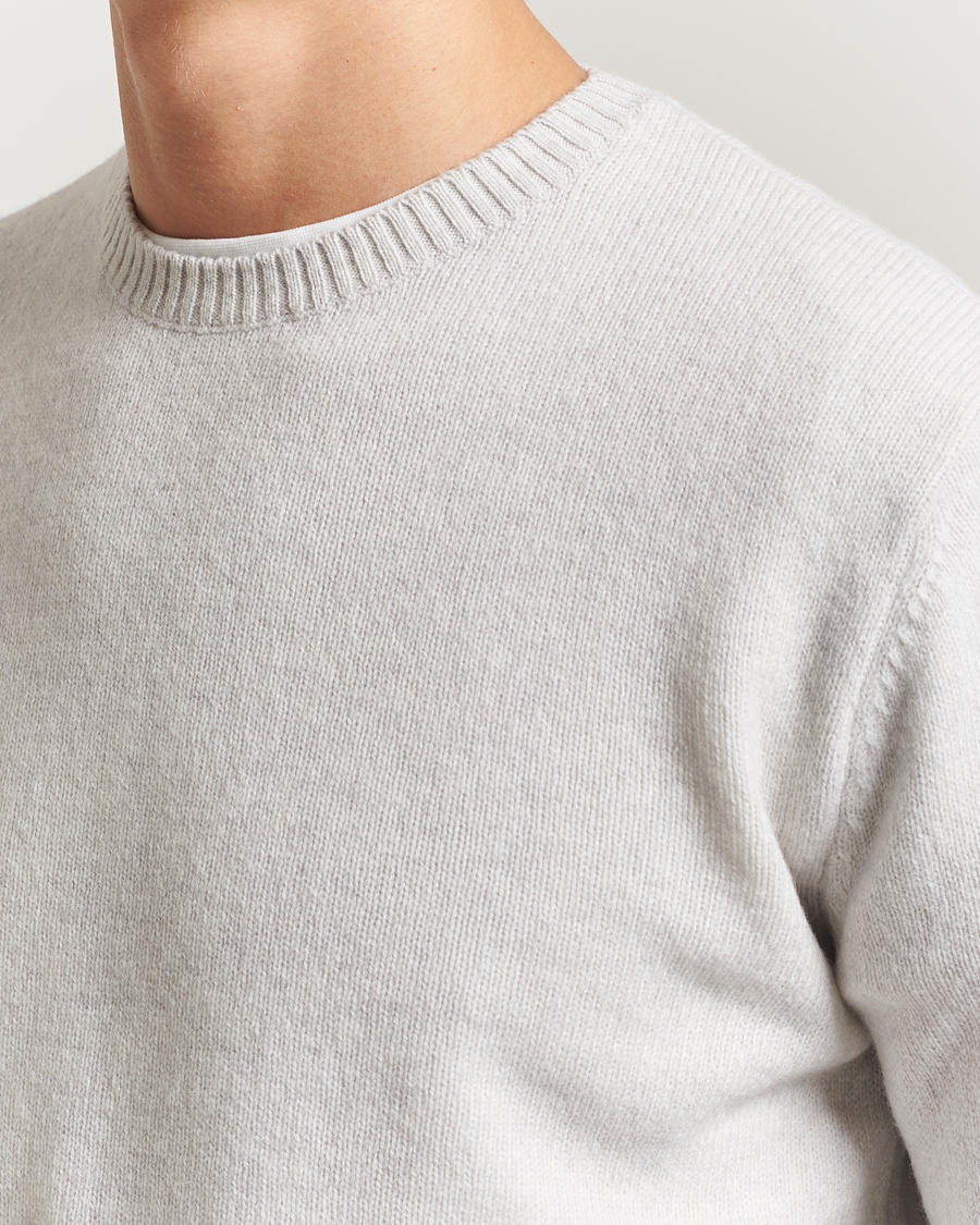 Hombres | Jerséis y prendas de punto | Colorful Standard | Classic Merino Wool Crew Neck Snow Melange