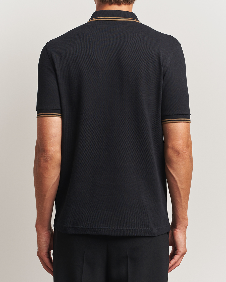 Hombres | Polos | Fred Perry | Twin Tipped Polo Shirt Black
