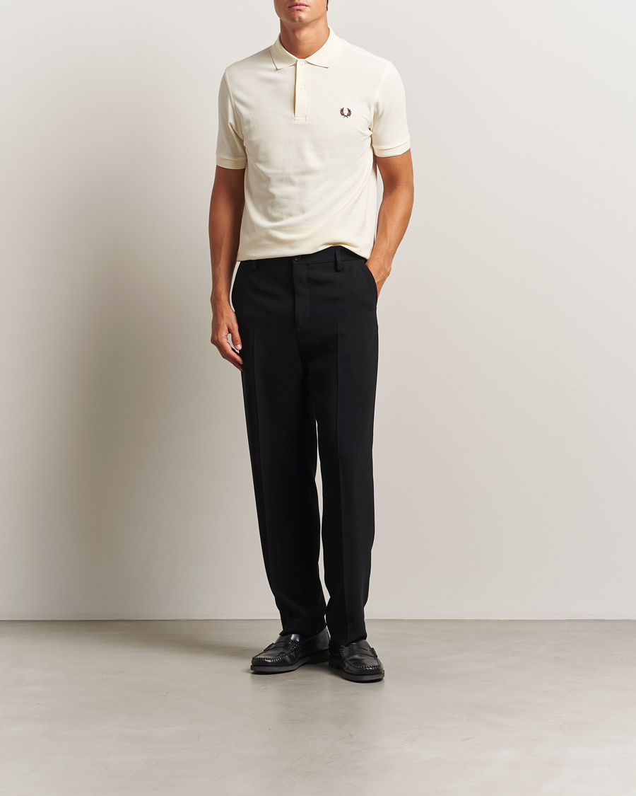 Hombres | Polos | Fred Perry | Plain Polo Shirt Ecru