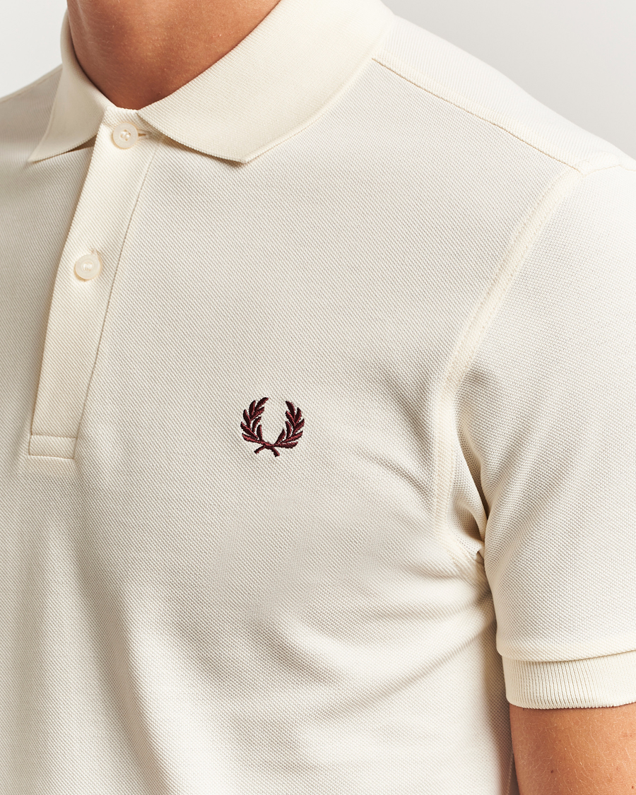 Hombres | Polos | Fred Perry | Plain Polo Shirt Ecru