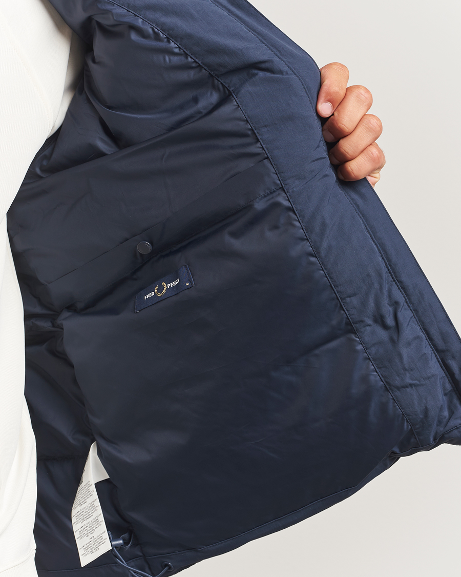 Hombres | Abrigos y chaquetas | Fred Perry | Raglan Padded Down Jacket Dark Airforce