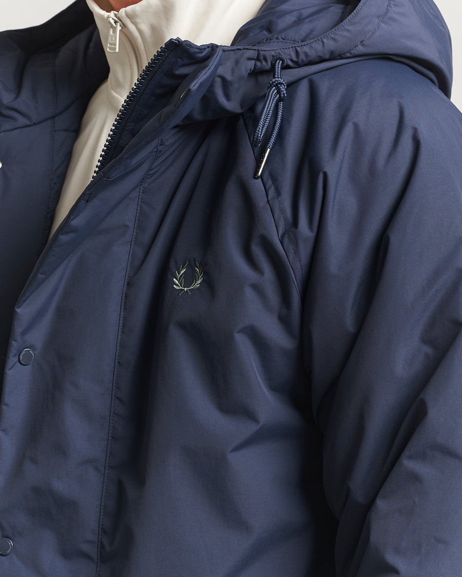 Hombres | Abrigos y chaquetas | Fred Perry | Stockport Padded Hooded Jacket Dark Airforce
