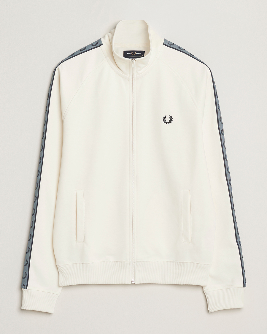 Hombres | Jerséis y prendas de punto | Fred Perry | Taped Track Jacket Ecru