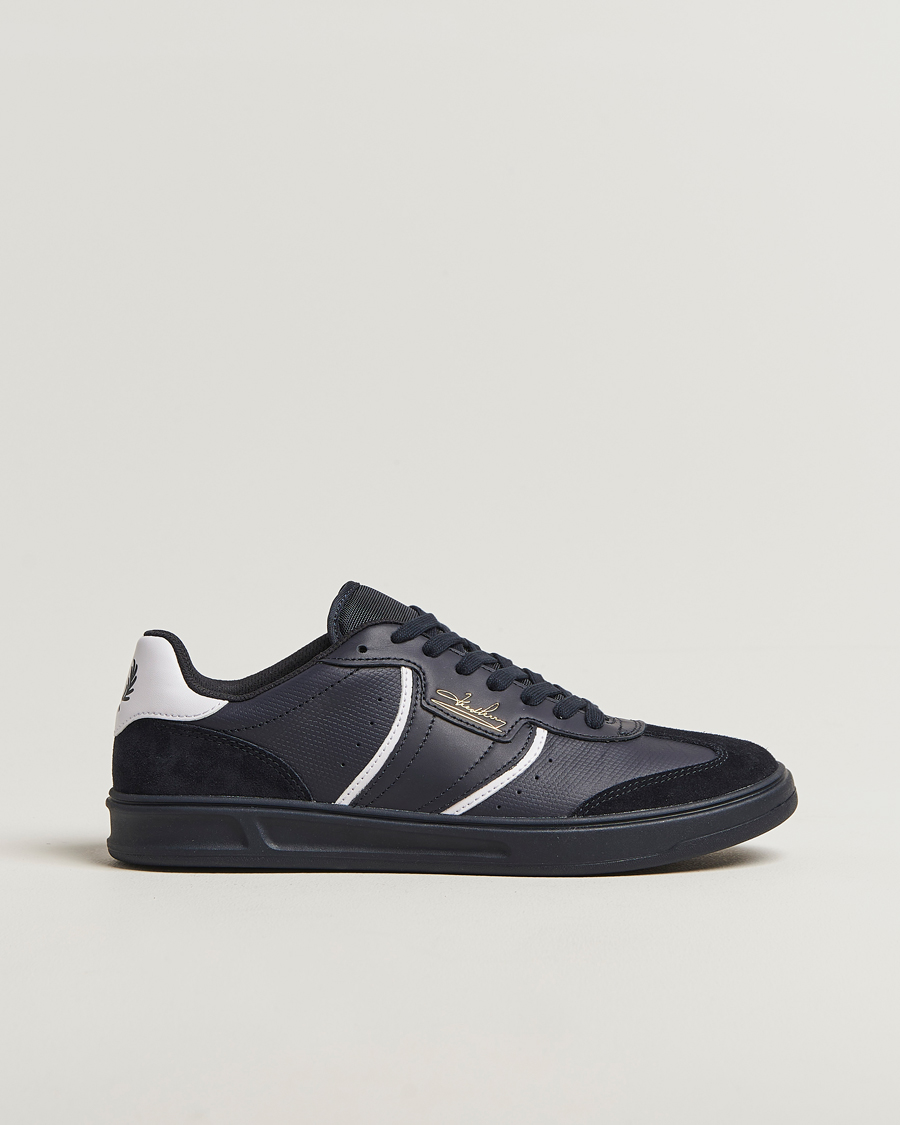 Hombres | Zapatillas | Fred Perry | B4 Leather/Suede Sneaker Navy