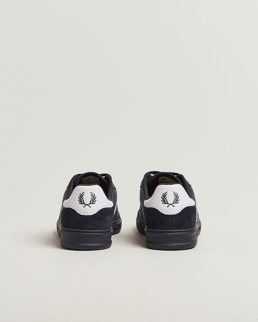 Hombres | Zapatillas | Fred Perry | B4 Leather/Suede Sneaker Navy