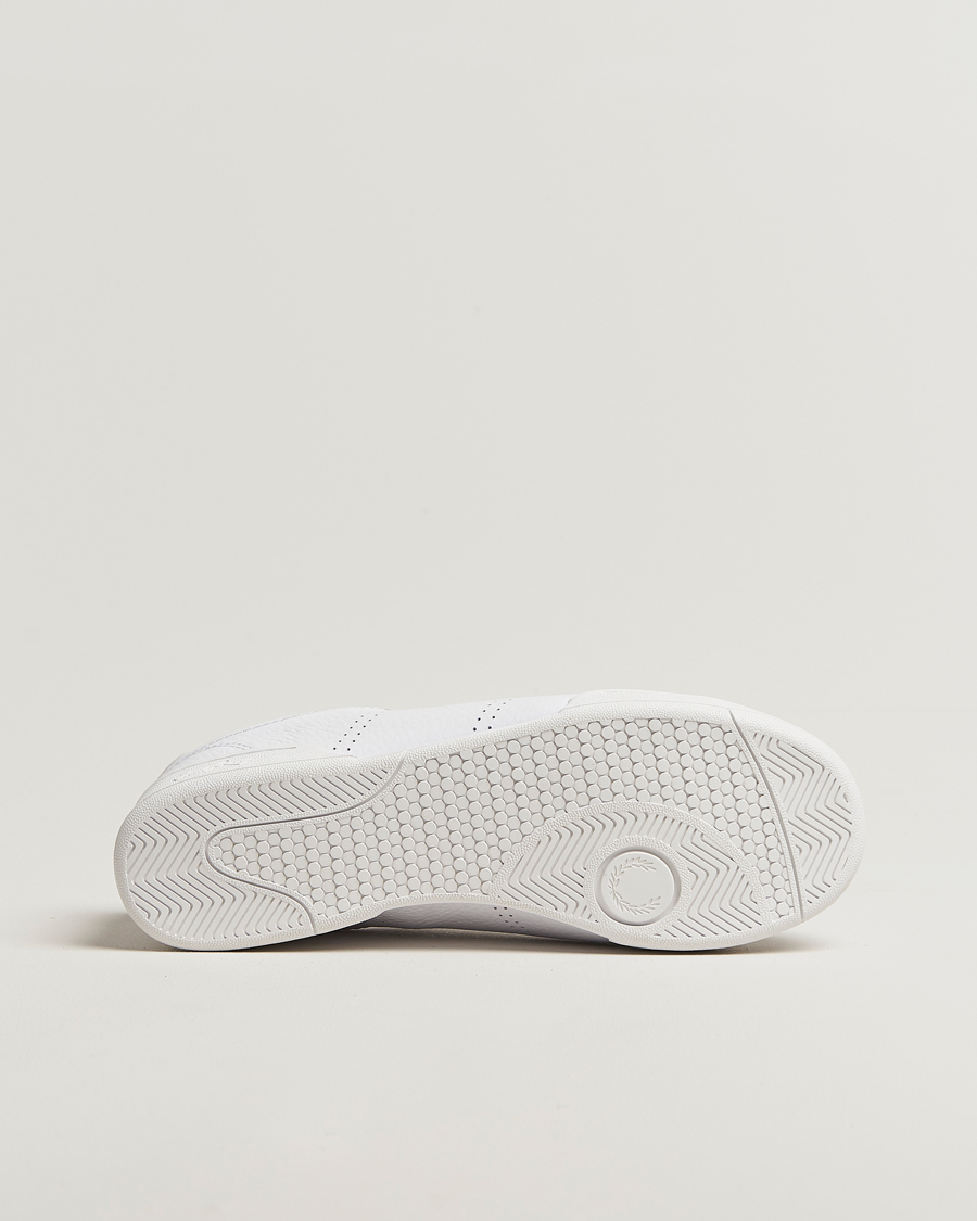 Hombres | Zapatillas | Fred Perry | B722 Textured Leather Sneaker White