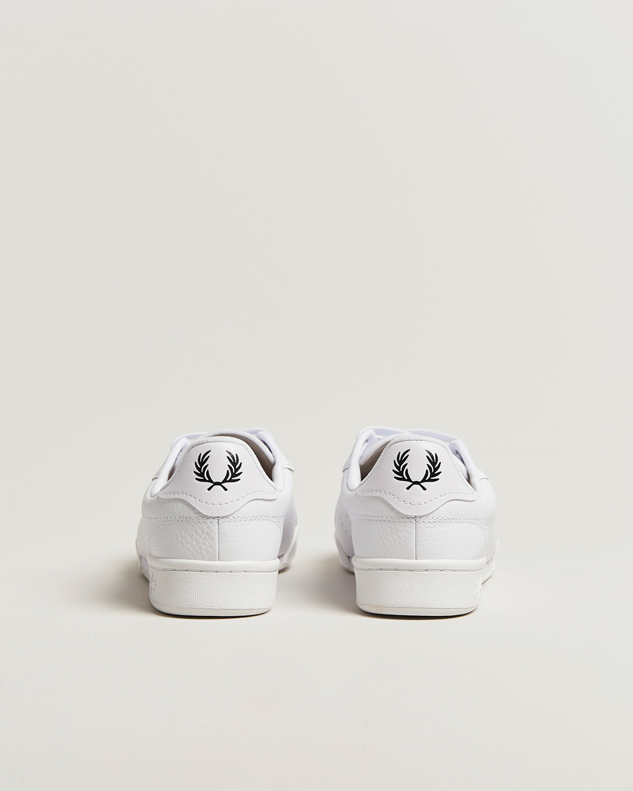 Hombres | Zapatillas | Fred Perry | B722 Textured Leather Sneaker White