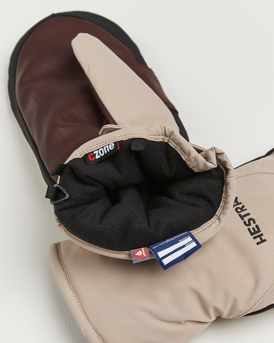 Hombres | Guantes | Hestra | CZone Mellow Mitt Beige