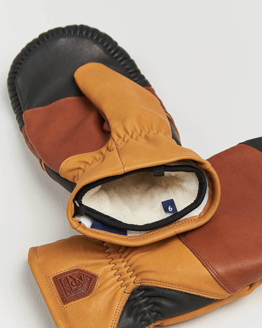 Hombres | Guantes | Hestra | reMix Mitt Brown/Cork